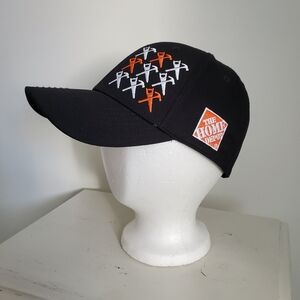 Home Depot Black Baseball Cap Brimmed Hat
